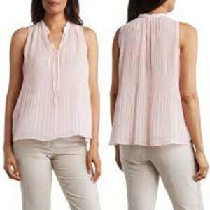 Ellen Tracy Orchid Pleat Release Top NWT